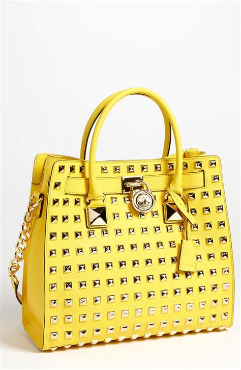 michael kors large hamilton tote|michael kors hamilton studded tote.